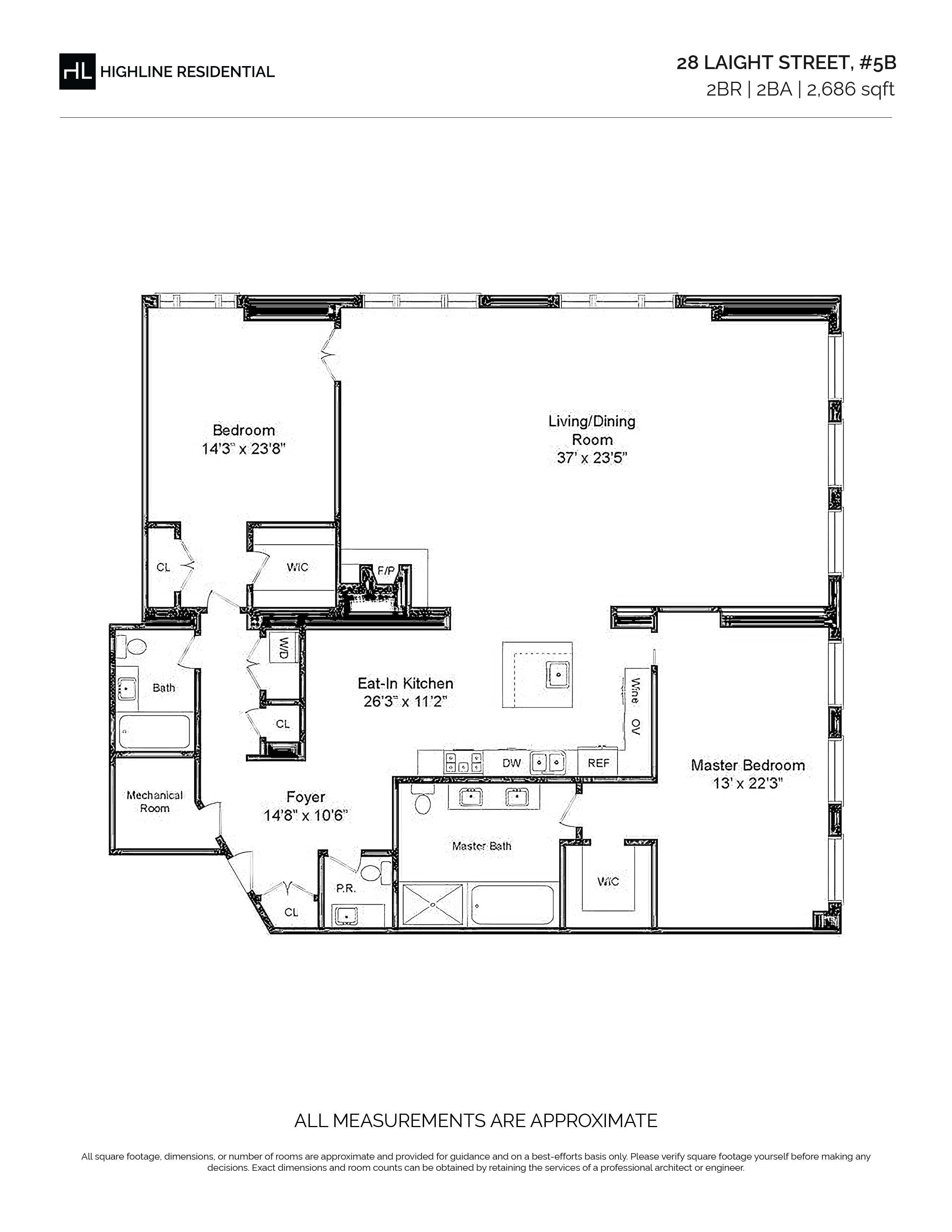 Photo for Cobblestone Loft - 28 Laight Street Condominium in Tribeca, Manhattan